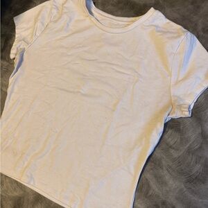 Elegant Cream Short Sleeve Women's Tee